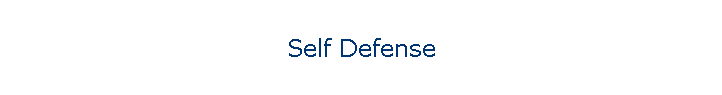 Self Defense